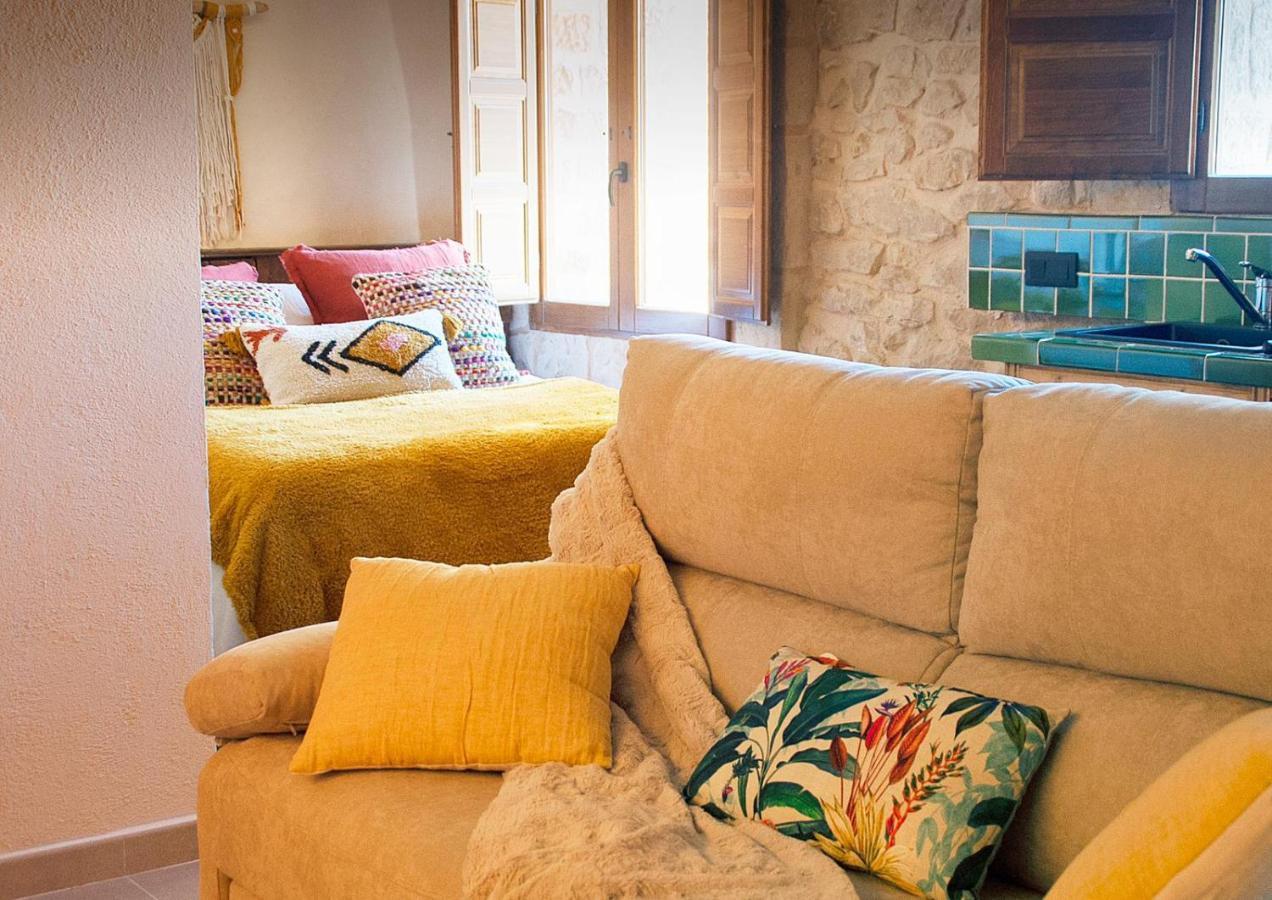 Torre del ComptePrecioso Loft Rural Con Estufa De Lena Panoramicaアパートメント エクステリア 写真