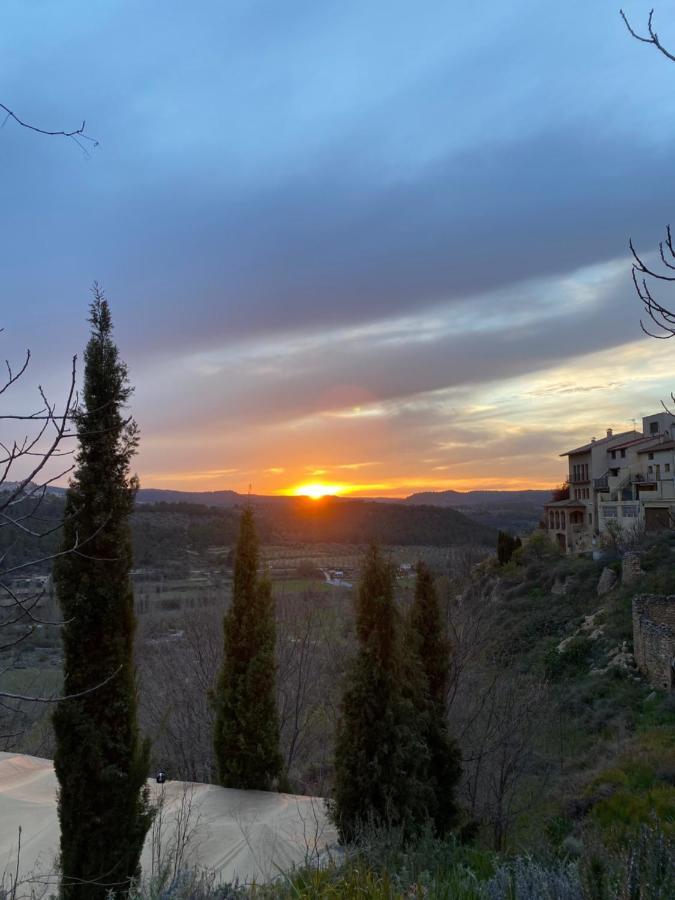 Torre del ComptePrecioso Loft Rural Con Estufa De Lena Panoramicaアパートメント エクステリア 写真
